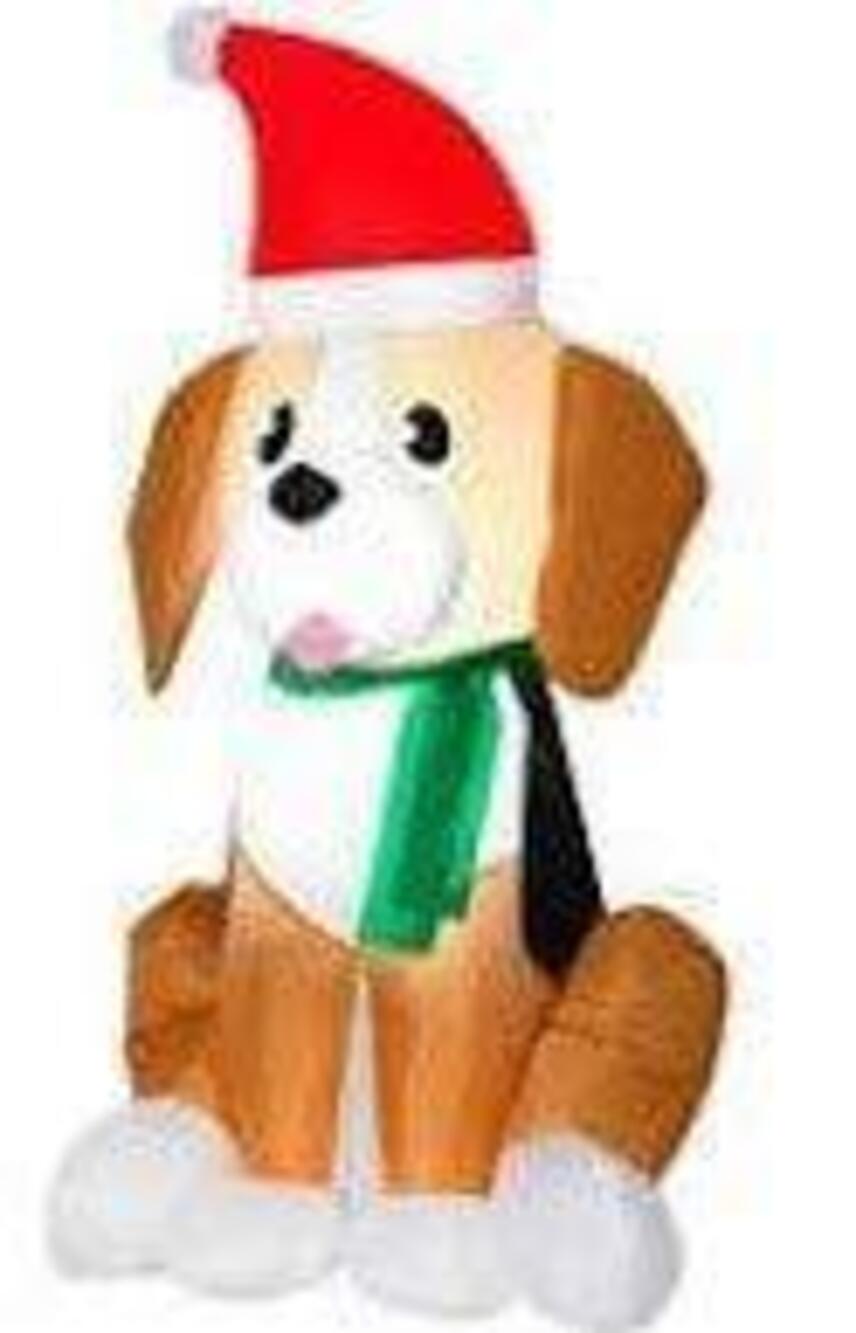 6139 Holiday Christmas Beagle Dog in Santa Hat